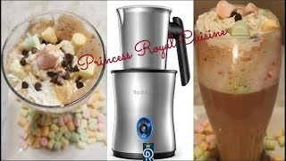 Hot chocolate in HadinEEon 4 in 1 Electric Milk Frother  PRINCESS ROYAL CUISINE [upl. by Gates]