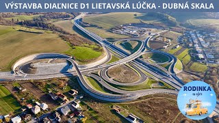 VÝSTAVBA DIAĽNICE D1 LIETAVSKÁ LÚČKA  DUBNÁ SKALA 112024 [upl. by Dnomrej]