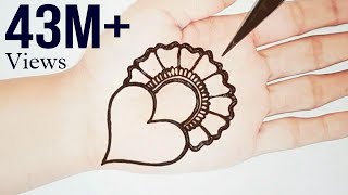 Simple amp Attractive Love Heart Mehandi design Easy Mehndi designs  mehndi design  Shabs Creation [upl. by Dorelia]