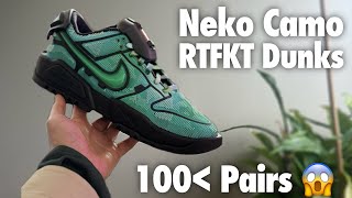 RTFKT x Nike Dunks Neko Camo Overview [upl. by Nivlad]