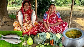 শীতের সকালে মাঠের টাটকা সবজি দিয়ে মায়ের হাতের দারুন স্বাদের খিচুড়ি তার সাথে ইলিশ মাছ ভাজা [upl. by Tavi]