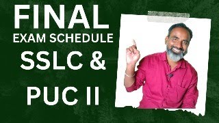 FINAL EXAM TIME TABLE  SSLC AND PUC 2ND YEAR FINAL EXAM TIME TABLE RELEASED [upl. by Aekahs]