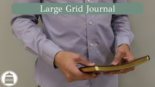 Large Grid Journal  Gallery Leather [upl. by Mackey697]