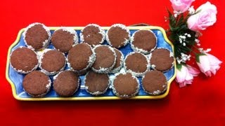 Receta Alfajores de Chocolate y Dulce de Leche  La Cocinadera [upl. by Norved736]