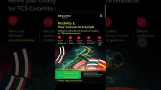 TCS Code Vita Season 12 Mock Vita 2024 tcscodevita tcs mocktest [upl. by Ahseikan247]