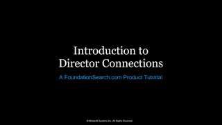 Director Connections [upl. by Lagasse]