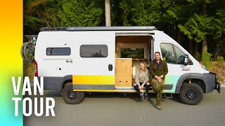 This Ram Promaster Van Conversion Is Nicer Than ANY Downtown Apartment  Van Tour [upl. by Htaeh107]