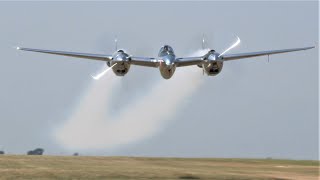 P38 Lightning P51 Mustang amp more  VERY low flybys [upl. by Eberto548]