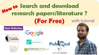 How to find and download research papers Best free websites tutorial Google scholar  Scihub etc [upl. by Nnave]