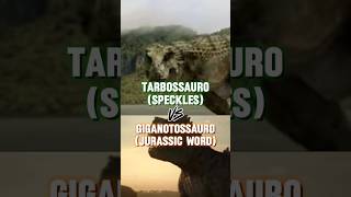 Tarbossauro speckles vs giganotossauro Jurassic word battle godzilla [upl. by Araas]