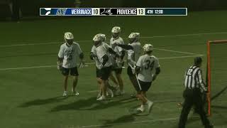 Mens Lacrosse Takes Down Merrimack 1710 [upl. by Ailemor939]