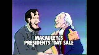 Macaulys Furniture Commercial 1986 [upl. by Nerreg]