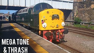 Class 40 D213 quotAndaniaquot amp Intercity Class 47828 at Scarborough  Bucket amp Spade Railtour [upl. by Jermyn624]