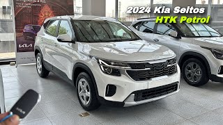 Kia Seltos HTK Petrol 2024 Price amp Features ❤️ Best Petrol Suv Under 15 lakh [upl. by Yeslehc]