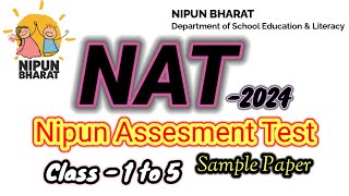 NAT exam Question Model Paper ✍️। Nipun Assesment Testfor class4 class5 nat [upl. by Dewhirst333]