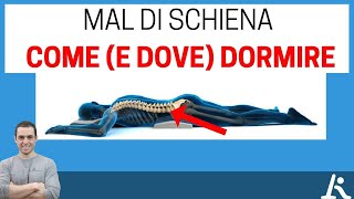 Mal di schiena come e dove dormire [upl. by Hpotsirhc]