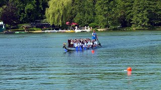 Drachenboote auf dem Schwanenteich [upl. by Magdalen]