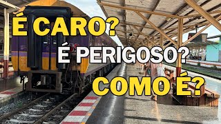 COMO É VIAJAR EM UM TREM NOTURNO NA TAILANDIA DE CHIANG MAI PARA BANGKOK [upl. by Ahsekar]