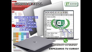 CURSOS DE EXCEL [upl. by Ahsekat605]