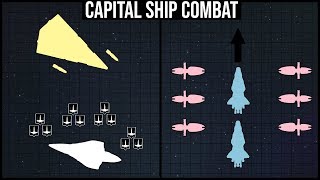 The Basics of CAPITAL SHIP COMBAT Explained  Star Wars Battle Breakdown [upl. by Nihsfa]