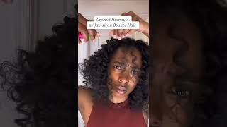 You need to try this Jamaican Bounce crochet hair 🤗 crochethairstyles naturalhair [upl. by Aneri]