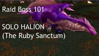 WoW Raid Boss 101 SOLO HALION The Ruby Sanctum [upl. by Morgenthaler391]