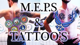 PASSING MEPS WITH TATTOOS  Military life [upl. by Idolah]