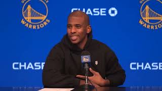 Warriors  Timberwolves fight  Chris Paul postgame reaction after Golden State lost [upl. by Dyna]