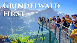 Grindelwald First Switzerland 4K  The Most Amazing Beautiful Place Ever Walking Tour Travel Vlog [upl. by Hammel]