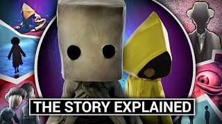 Little Nightmares 2 The Story amp All Endings Explained Horror Game Theories [upl. by Ozne509]