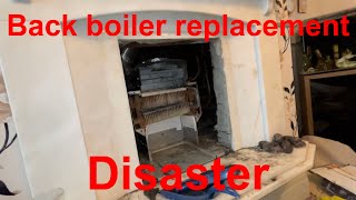 DISASTER NUMBER 2 ON A BOILER UPGRADE Baxi back boiler upgraded to an ideal Combination Boiler [upl. by Keith578]