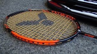 Victor Thruster K30 Badminton Racket Review by ClubRacketscom [upl. by Adnalram]