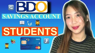 HOW TO OPEN A BDO ATM SAVINGS ACCOUNT FOR STUDENTS ONLY 2020 steps  requirements [upl. by Asirrom]