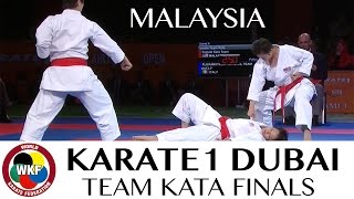 MALAYSIA Final Female Team Kata Karate1 Premier League Dubai 2016  WORLD KARATE FEDERATION [upl. by Baillieu]