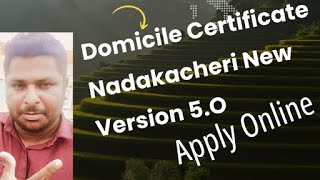 Domicile certificate apply online karnataka nadakacheri version 5O [upl. by Nanahs]