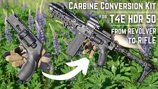 T4E Carbine Conversion Kit for HDR 50  TR 50 NEW 2024 airgun [upl. by Wheeler]