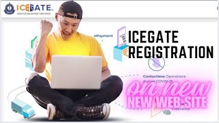 New Process For Icegate Registration  How to register on new icegate Web Site with complete guide [upl. by Tabby]