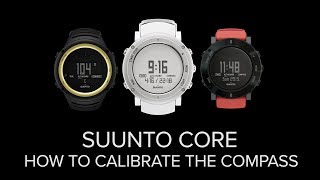 Suunto Core  How to calibrate the compass [upl. by Arayc558]