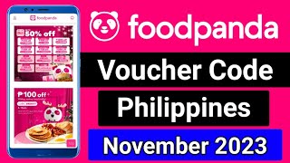 Foodpanda Philippines voucher code in November 2023  foodpanda voucher code [upl. by Marinna]