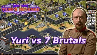 Red Alert 2  Near Ore Far Map  7 brutals vs 1 yuri [upl. by Annabal]