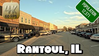 Driving Around Small Town Rantoul Illinois in 4k Video [upl. by Deaner]