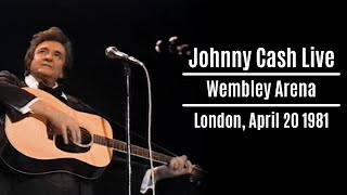 Johnny Cash Live at Wembley Arena  London April 20 1981  Remastered [upl. by Syverson13]