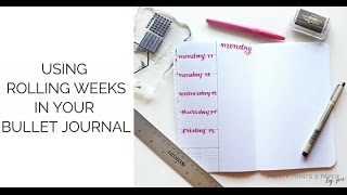 Using Rolling Weeks in your Bullet Journal [upl. by Krissy]