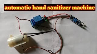 automatic sanitizer  automatic hand sanitizer machine homemade  automatic [upl. by Annasor]