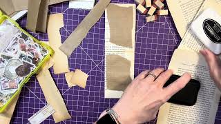 BOOK PAGES PAPER BAGS and Scraps LETS PLAY thesimplecrafter [upl. by Yatnuhs]