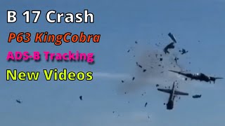 B17 P63 Mid Air Collision Wings over Dallas 2022 B17 amp Crash Tribute 4K  NTSB ADSB  News Casts [upl. by Vierno]