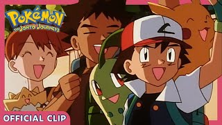 Chikorita amp Pikachu  Pokémon The Johto Journeys  Official Clip [upl. by Schroth]