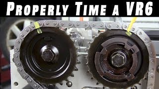 How To Properly Time and Install Timing Chains on a VR6 [upl. by Akiehsat171]