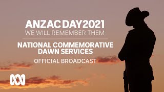 Anzac Day 2021  Commemorative dawn services  OFFICIAL BROADCAST  ABC Australia [upl. by Niltak]