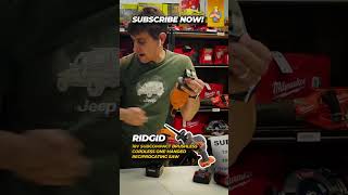 How to put a blade on a Ridgid 18V SubCompact Brushless Cordless OneHanded Reciprocating Saw [upl. by Minier]